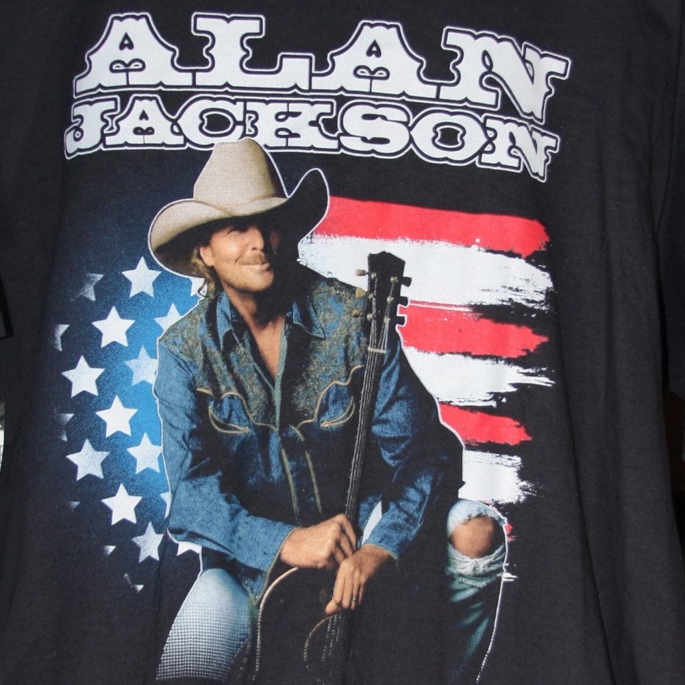 Vintage Alan Jackson Tour Band tee shirt